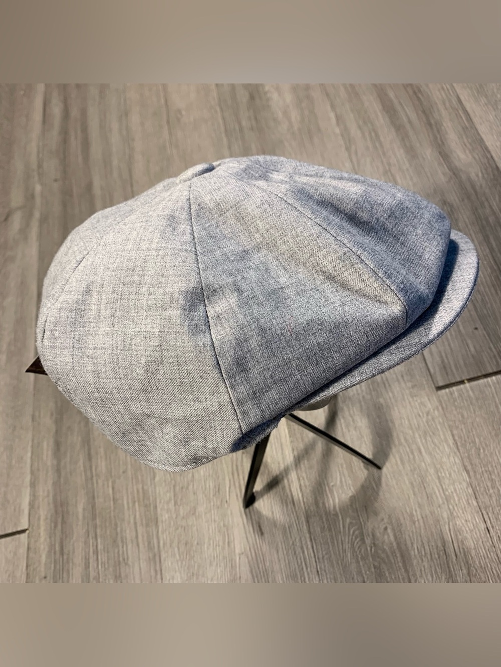 Baskerville Hat Company Grey NWT 100% Wool Lined Newsboy Cap